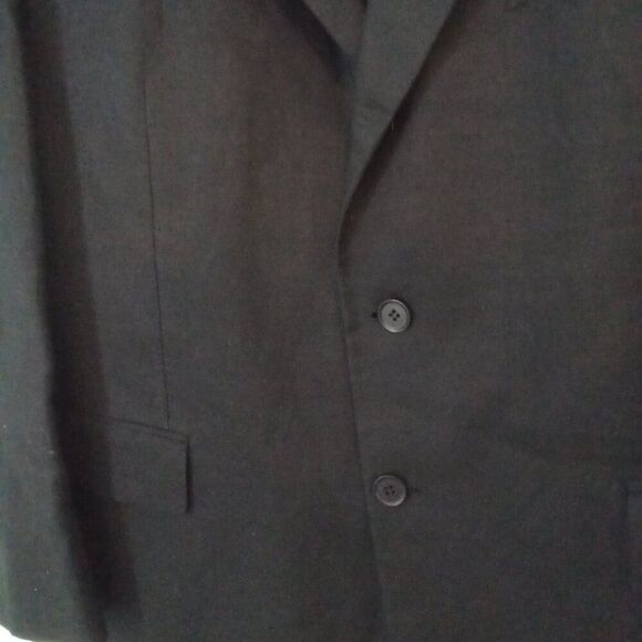 VITTORIO ST. ANGELO 46R LINEN BLEND SUIT JACKET 3 BUTTON CASUAL LINED BLAZER - Picture 5 of 6